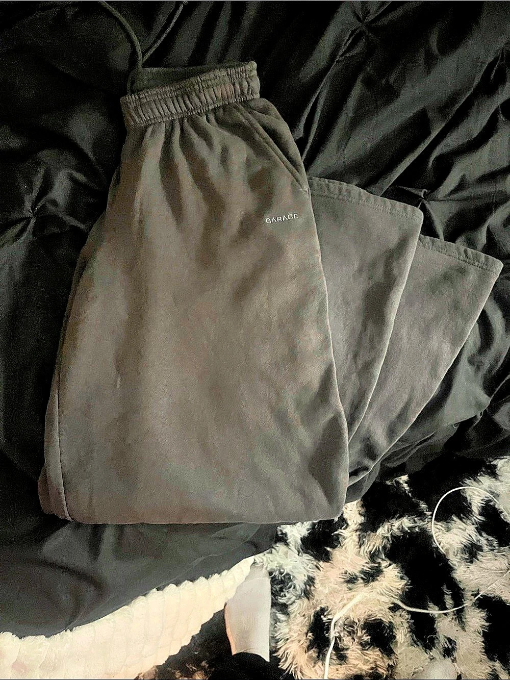 Garage UltraFleece Wide Leg Sweatpants Black